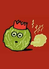 Funny Cartoon Christmas Card - Farting Sprout created by Cardinky