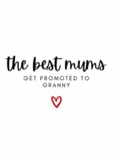 Cute Pregnancy Announcement Card - Mum to Granny Promotion created by Amy (Hedgecards)