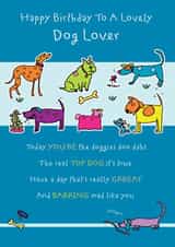 Lovely Dog Lover - Birthday Card created by Liverpool Card Studio
