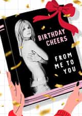 Funny Britney Spears Book - Birthday Card - The Woman in Me created by Mrs Best Paper Co.