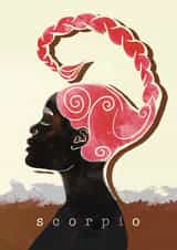 Pretty Birthday Card - Stunning Scorpio created by Claire.Made.This