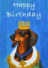 Happy Birthday card - for your dachshund loving friend created by OtterNorth