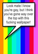 Funny New Home Card - LGBTQ+ - Gay Wallpaper created by Bold DeeZinz