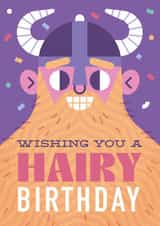 Happy birthday card - for hairy significant other - your favourite Viking! created by Chris Wharton