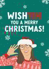 Funny Big Brother Christmas Card - for Friend - Yinrun Pun created by The Cake Thief