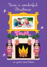 Personalised New Home Photo Card created by NICHOLA COWDERY ILLUSTRATIONS  - Cute New Home Photo Card - First Christmas