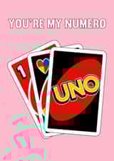 Cute Uno Valentine's Card - Numero Uno created by Of Life & Lemons Ltd.