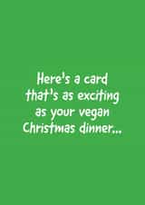 A Christmas message for your vegan friends. created by Cards Ink