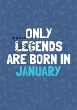 Funny January Birthday Card - Bellend created by AbiGoLucky
