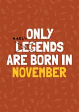 Funny November Birthday Card - Bellend created by AbiGoLucky