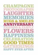 Heartfelt Anniversary Card - Positive words created by Rosie Robins