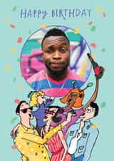 Personalised Birthday Photo Card created by Paperlink and Meraki Greeting Cards - Fun Party Photo Card - Happy Birthday - Celebrate