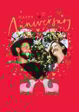 Personalised Anniversary Photo Card created by Paperlink and Meraki Greeting Cards - Classic Anniversary Photo Card - Elephants