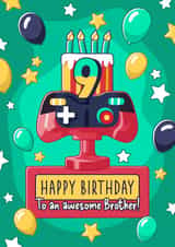 Gamer Birthday card - 9 Today - for a special Brother! created by Evie Garnett Designs