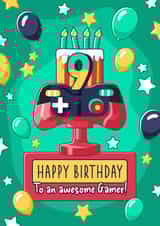 Gaming Birthday card - 9 Today created by Evie Garnett Designs