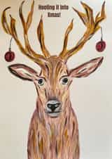 Cute Reindeer Christmas Card created by Julia Herd