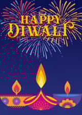 Pretty Happy Diwali card - Festive of Light created by Taz Mall
