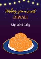 Cute Diwali card for a sweet significant other. created by Taz Mall