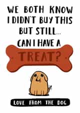 Cute Birthday Card - From The Dog created by Jimmy Doodle