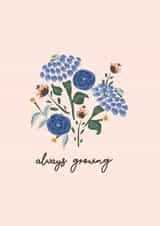 Always growing - hand painted flower bunch created by Kashmira Jayaprakash