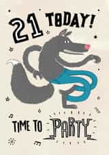 21st Birthday Wolf party - Time to Party created by Pencilface