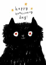 Happy Homecoming Day - Cute Cat Adoption Card created by Cassie Howsley