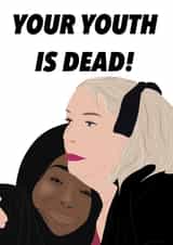 Your youth is dead big brother themed birthday card created by The little northerner 