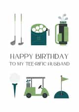 Tee-rific Husband Golf Birthday Card created by Rachey Jay Crafts