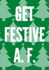 Alternative Christmas Card - Festive as fuck created by Holland & Best