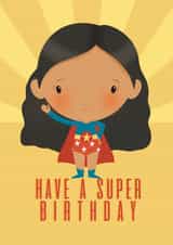 Cute Birthday Card - Super Birthday created by Bells Scambler