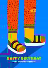 Fashionista Father Birthday - Socks and Sandals created by Aley Wild Illustration