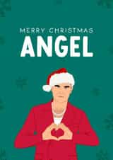 Robbie Williams Christmas Card - Merry Christmas Angel created by The Cake Thief