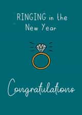 Cute engagement - congratulations - new year created by KitRex Designs