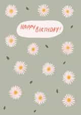 Daisy Print Birthday Card created by Stephanie Webb-Bowen