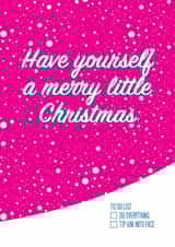 Funny Christmas card - Have yourself a merry little Christmas - with gin! created by THIS MAMA DOES