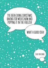 Funny Christmas card for your baking friends. created by THIS MAMA DOES