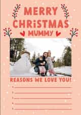 Personalised Photo Card created by Summer Lane Studio - Photo2023 Mummy Christmas Personalised Photo Card 32774