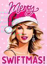 Taylor Swift Christmas card- Mery Christmas- Merry Swiftmas- Taylor Swift Fan created by Vanilla Frosting Studio