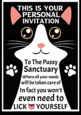 You Are Invited To The Pussy Sanctuary created by Nigel Williams