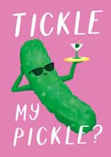 Tickle My Pickle - Valentine's Day Card - For Her created by Painted Parasol Studio