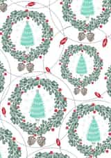 Watercolour Christmas Elegant Trees and Wreaths created by Annie Wilkinson