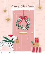 Pretty Christmas Door Card created by Helen Mackay 