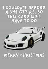Porsche 911 GT3 RS Christmas Card created by Ryan Jack Marshall