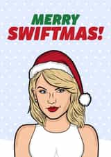 Funny Celebrity Swift Christmas Card For Girlfriend and Music Fans created by HollerPop
