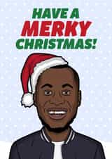 Funny Celebrity Grime Music Christmas Card For Rap Hip Hop Music Fans created by HollerPop