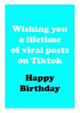 Funny Viral Tiktok birthday card created by CJ Designs