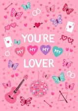 Pretty Valentine's Day Card - Taylor Swift - Lover created by Pear Tree Press