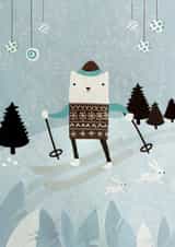 Winter Seasonal Sporty Holiday Card created by Annie Wilkinson