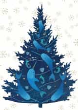 Elegant Christmas - Christmas Tree - ocean created by Annie Wilkinson