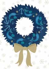 Christmas Holiday Seasonal Marine Life Wreath created by Annie Wilkinson
